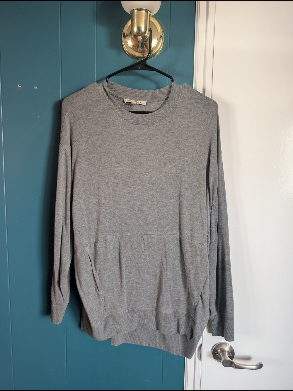 Women's Gray Crewneck Sweater